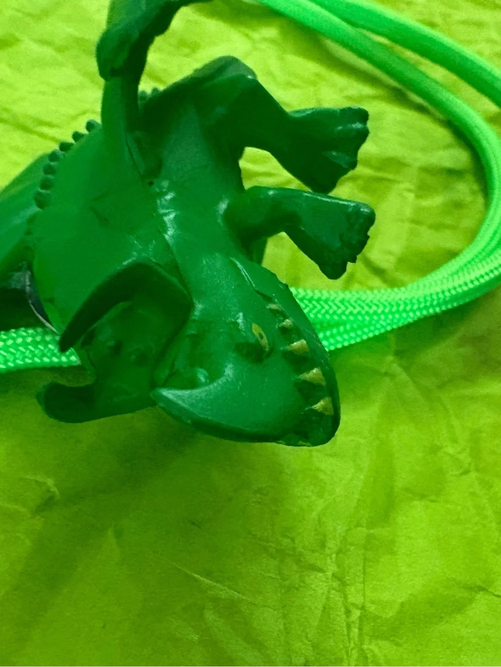 Green Reptile Dragon Bolo Tie
